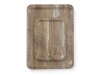 Serviertablett mit Holzoptik, aus Melamin, Holz, 370 x 530 mm