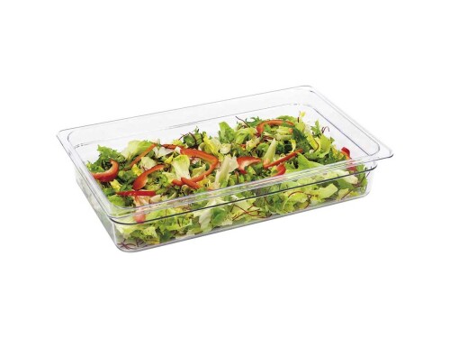Gastronormbehälter aus Polycarbonat, GN 1/1, Tiefe 65 mm, transparent