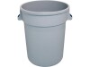 Abfallcontainer rund, grau, 120 Liter, mit handlichen Griffen, BTH 0 x 0 x 690 mm