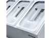 Ständer für Gastronormbehälter - 5 x GN 1/4 (150 mm)     , aus Edelstahl, BTH 840 x 300 x 275 mm