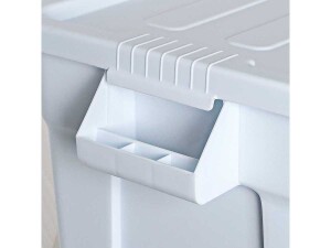 Vorratsbehälter mit Deckel, Farbe weiß, Inhalt 79 Liter, passend für 2 x GN 1/1 (150 mm)