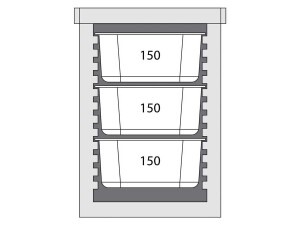 Thermobox Frontlader für 6x GN 1/1 (65mm) dichtschließende Tür