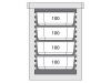 Thermobox Frontlader für 6x GN 1/1 (65mm) dichtschließende Tür