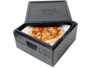 Thermobox ECO für Pizza, 350x350x265 mm, geringes Eigengewicht, BTH 410 x 410 x 330 mm