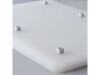 Schneidbrett mit Gummifüßen, Farbe weiß, aus Polyethylen, BTH 350 x 250 x 0 mm