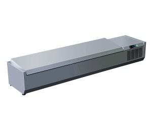 Kühlaufsatz mit Deckel - 1/3 GN VRX 2000 S/S, Edelstahl, BTH 2000 x 395 x 280 mm