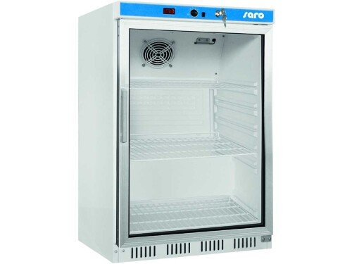 Lagerkühlschrank mit Glastür, 3 höhenverstellbare Roste,...