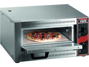 Pizzaofen PALERMO 1, aus Edelstahl, für 1 Pizza Ø 33 cm, BTH 530 x 430 x 290 mm