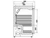 Edelstahl Kühlschrank 200 Liter, +1°C/+7°C, statische Kühlung, BTH 600 x 585 x 845 mm