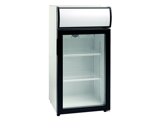 Flaschenkühlschrank, mit Innenbeleuchtung, für bis zu 30 Dosen, 84 Liter, BTH 460 x 460 x 950 mm