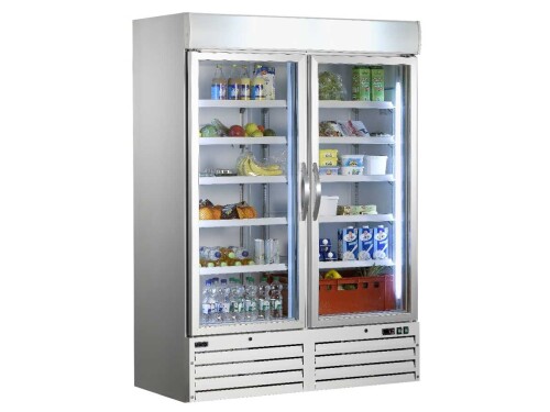 Kühlschrank mit 2 Glastüren 1078 Liter Umluft 1370 x 720...