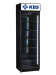 Getränkekühlschrank mit LED Display FLK 365, schwarz, Inhalt 385 Liter, BTH 600 x 600 x 2025 mm