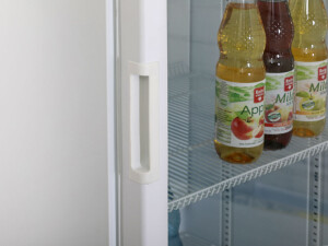 Getränkekühlschrank mit LED Display FLK 365, weiß, Inhalt 385 Liter, BTH 600 x 600 x 2025 mm