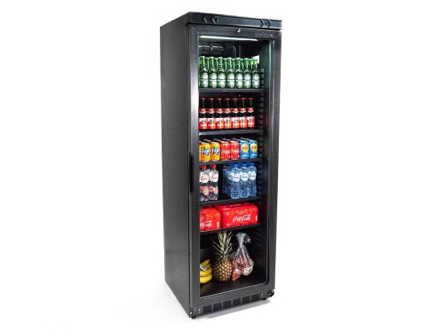 Flaschenkühlschrank, 360 Liter, schwarz, 620x635x1732 mm
