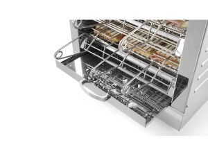 Multi-Toaster mit 6 Zangen, Infrarot-Quarzrohre, Edelstahl