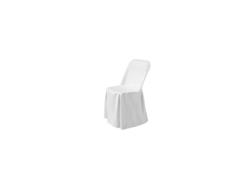 Stuhlhusse Weiß, BTH 540 x 440 x 840mm, passend für Klappstühle
