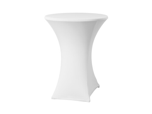 Stehtischhusse Weiß, für Tischplatten Ø 80-85 cm