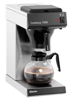 Gastro Filter-Kaffeemaschine mit 1,8 L Glaskanne und 2 Warmhalteplatten Kaffee 