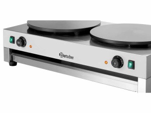 Bartscher Crêpe-Backgerät 2CP400, BTH 860 x 510 x 245 mm