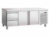 Bartscher Kühltisch S2T2-150, 2 Türen & 2 Schubladen ohne Aufkantung, BTH 1792 x 700 x 850 mm