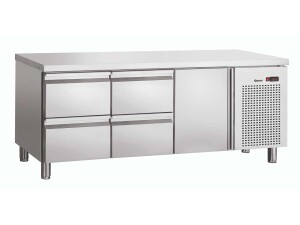 Bartscher Kühltisch S4T1-150, 4 Schubladen & 1...