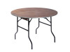 Klapptisch rund, Holz- Tischplatte, 18 mm stark, Stahlgestell in Schwarz, klappbar, Ø 1220 H 760 mm