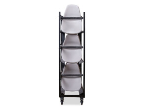 Trolley für 60 Sitzschalen der Serie Keeve ohne Armlehne, BTH 1205 x 535 x 1950 mm