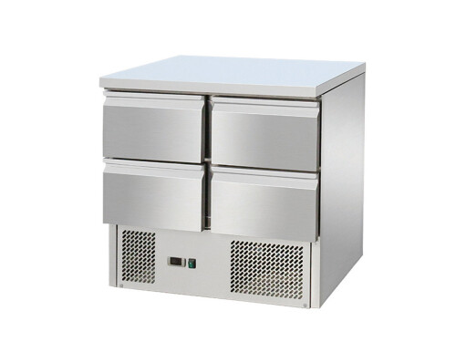 Edelstahl Kühltisch mit 4 Schubladen für GN 1/1, BTH 900...