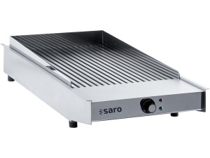 Saro WOW Grill 400 Elektro Grillplatte, gerillte Grillfläche, Auftischgerät, 400V 4,5kW, BTH 415 x 700 x 150 mm