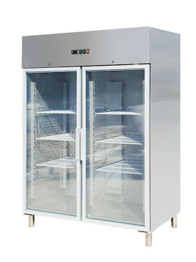 Kühlschrank, Edelstahl, Umluft Kühlsystem, BTH 1480 x 830...