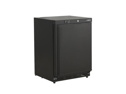 Kühllagerschrank HK 200 B, schwarz, Tür abschliessbar, BTH 600 x 585 x 850 mm