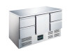 Saro Kühltisch Modell ES 903S/S Top 1/4, 1 Tür & 4 Schubladen, BTH 1368 x 700 x 876 mm