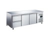 Saro Kühltisch Modell EGN 3110 TN, 2 Türen & 2 Schubladen, BTH 1795 x 700 x 850 mm