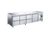 Saro Kühltisch Modell EGN 4160 TN, 1 Tür & 6 Schubladen, BTH 2230 x 700 x 850 mm