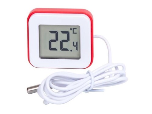 Thermometer digital für Tiefkühl mit Magnet 6039SB, Leicht aufzuhängen mit Magnet, Haken