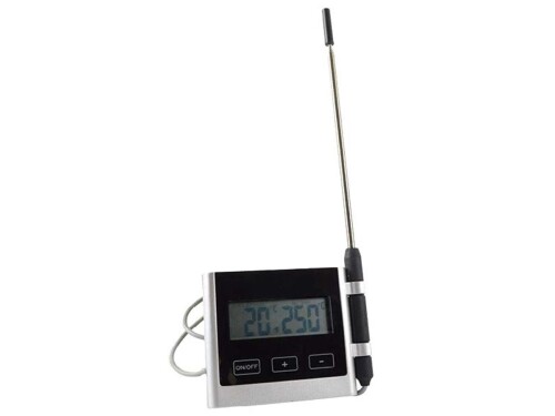 Digitales Thermometer für Ofen mit Alarm,...