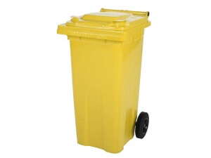 2 Rad Müllgroßbehälter 120 Liter  -gelb-...