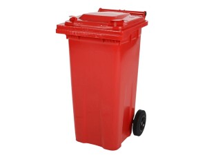 2 Rad Müllgroßbehälter 120 Liter  -rot- MGB120RO, BTH 505 x 555 x 1005 mm