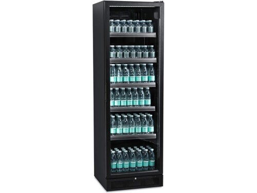Flaschenkühlschrank L 425, schwarz, 387 Liter Inhalt, BTH 595 x 595 x 1990 mm