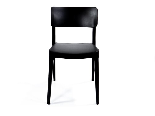 Stuhl Wing Schwarz, outdoor & indoor, ohne Armlehne, stapelbar, BTH 540 x 550 x 820 mm