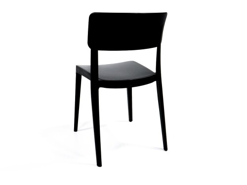 Stuhl Wing Schwarz, outdoor & indoor, ohne Armlehne, stapelbar, BTH 540 x 550 x 820 mm