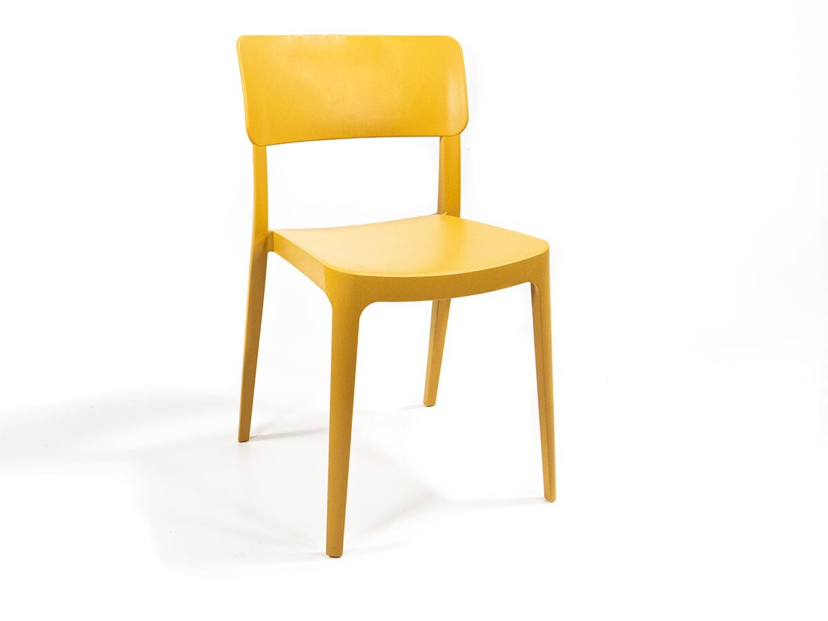 Gastro Stuhl Wing ohne Armlehne, indoor outdoor, Gelb - lagastro.de |,  77,28 € | Stühle