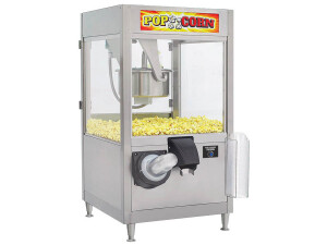 Neumärker Popcornmaschine Self-Service Pop 16 Oz / 450 g, mit integriertem Becherspender