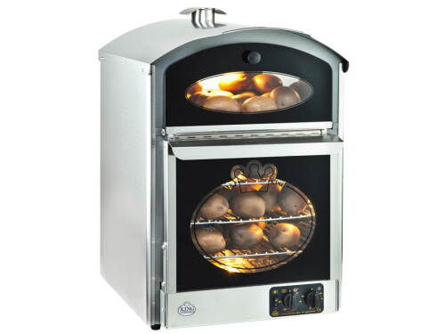 Kumpir Kartoffelofen Neumärker Bake King Potato Baker, für 60 Kartoffeln mit Warmhaltedisplay, 3 kW