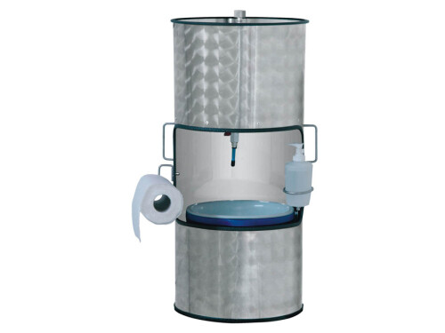Neumärker Handwaschbecken Aqua Mobil mit 6 Liter Behälter, Tischgerät, BTH 350 x 350 x 850 mm