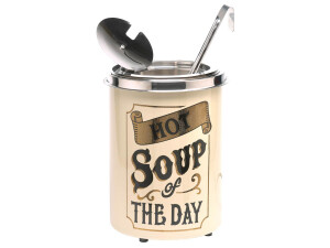 Neumärker Hot-Pot Suppentopf Hot Soup of the Day, 5 Liter, mit Blattgold-Dekor