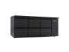 vaiotec EASYLINE Barkühltisch mit 6 Schubladen, 425 Liter, Umluftkühlung, Schwarz, BTH 2005 x 520 x 840 mm