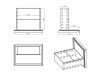 vaiotec EASYLINE 520 Barkühltisch mit 4 Schubladen, 203 Liter, Umluftkühlung, Schwarz, BTH 1465 x 520 x 840 mm