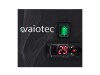 vaiotec EASYLINE 380 Kühlaufsatzvitrine mit Glasabdeckung, statische Kühlung, für 8x GN 1/3, BTH 1800 x 395 x 435 mm