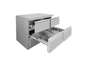 vaiotec EASYLINE 700 Kühltisch mit 4 Schubladen